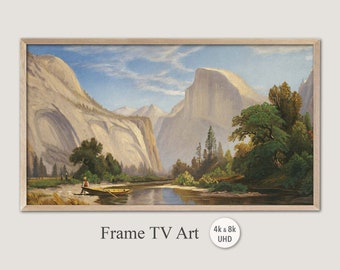 Samsung Frame TV Art, 4k & 8k UHD-2 Digital Wall Art, Yosemite Valley, Instant Download