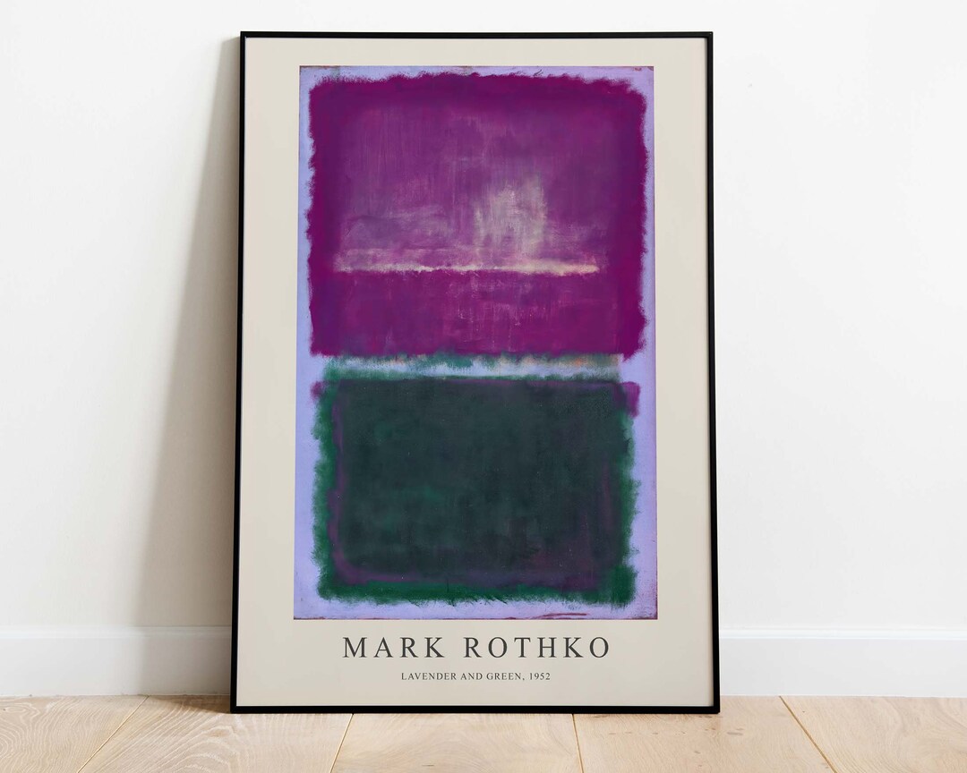 Mark Rothko Poster - Lavender & Green, Downloadable Poster, Printable