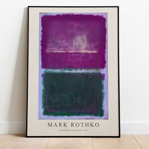 Mark Rothko Poster - Lavender & Green, Downloadable Poster, Printable Art, Instant Download