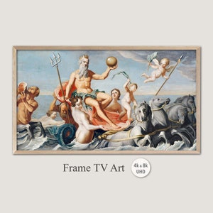Neptune Samsung Frame TV Art: 4k 8k Digital Download