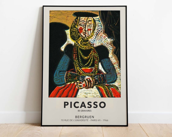Set of 6 Posters - Pablo Picasso Exhibition Poster, Downloadable