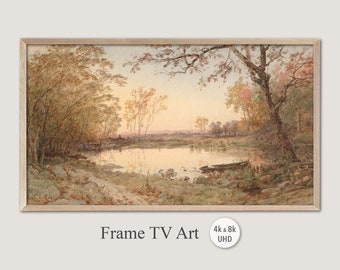 Samsung Frame TV Art, 4k & 8k UHD-2 Digital Wall Art, Jasper F. Cropsey - Landscape, Instant Download