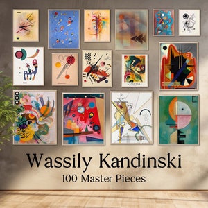 Wassily Kandinsky - 100 capolavori, le 100 opere d'arte più belle dell'artista, poster scaricabili, download istantaneo