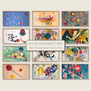 Kandinsky Samsung Frame TV Art: 4K Digital Download (Set of 12)