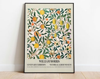 William Morris Exhibition Poster, Downloadable Art Print, Instant Download