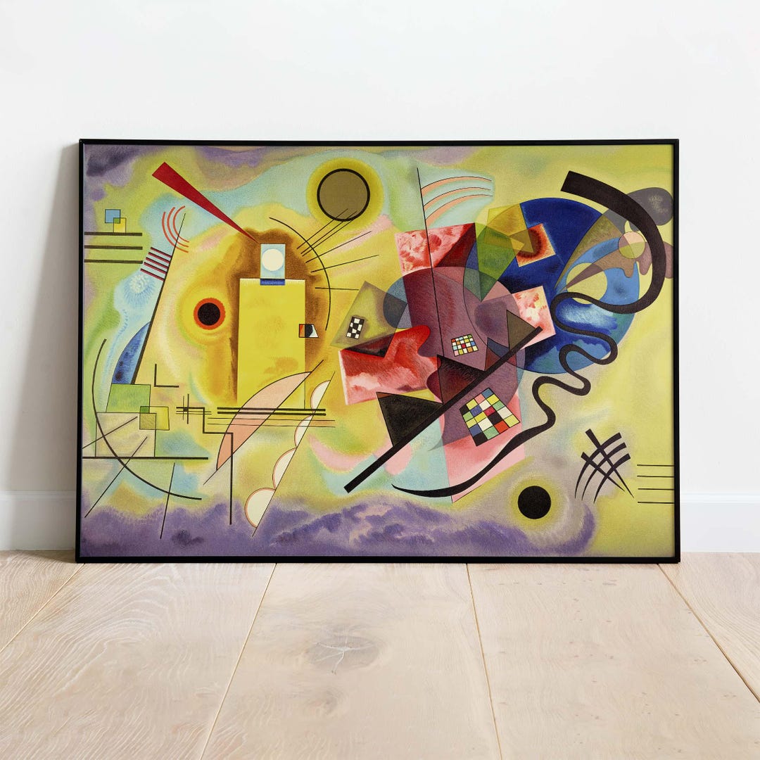 Wassily Kandinsky - Jaune, Rouge, Bleu, Art Print, Instant