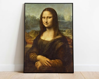Mona Lisa - Leonardo da Vinci Poster, Downloadable Art Print, Instant Download
