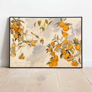 Edward Lear - Fruit Trees, Printable Kitchen Poster, Downloadable Art Print, Instant Download