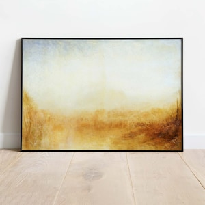 William Turner - Landscape, Printable Poster, Art Print, Romantic Watercolor Painting, Instant Download