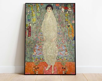 Gustav Klimt Poster, Portrait d’Elisabeth Lederer, Impression d’art téléchargeable, Téléchargement instantané