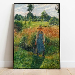 Camille Pissarro - The Gardener, Downloadable Art Print, Printable Poster, Instant Download