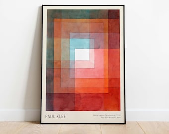 Paul Klee - White Framed Polyphonically, Downloadable Art Print, Printable Poster, Instant Download