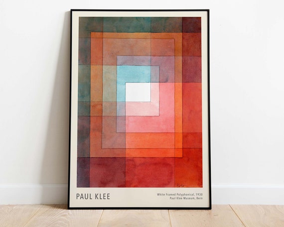 Paul Klee - White Framed Polyphonically, Downloadable Art Print