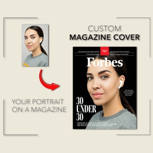 Copertina personalizzata della rivista Forbes: ritratto personalizzato (download digitale)