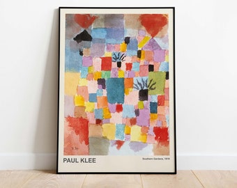 Paul Klee - Southern Gardens, Downloadable Art Print, Printable Poster, Instant Download