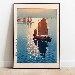 Hiroshi Yoshida - Calm Wind, Japanese Art, Downloadable Poster, Instant Download