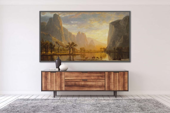 Samsung Frame TV Art: Albert Bierstadt Yosemite Valley Painting