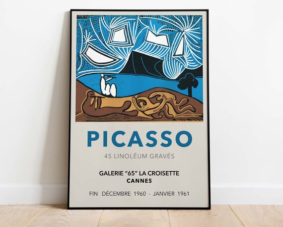 ピカソ Picasso EXPOSITION PABLO PICASSO Pablo Picasso Exhibition Poster, Downloadable Art Print, Instant
