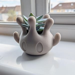 Pokemon Inspired 3D Printed Planter, Milcery Planter Pot, Good For Aqua Air Plants, Cactus and Seedlings