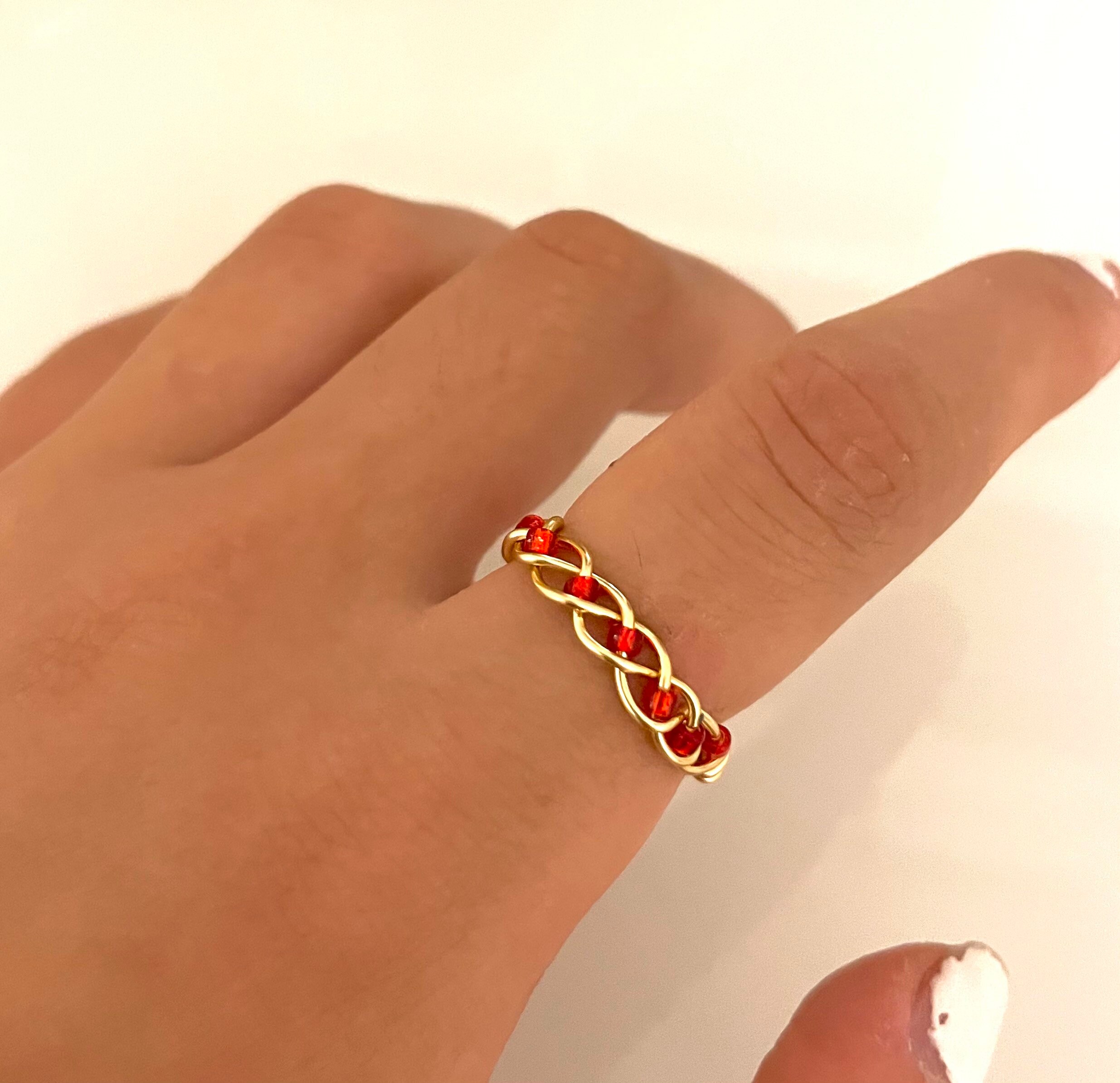Braided Wire Ring Customizable Ring Ring Braided Ring Etsy