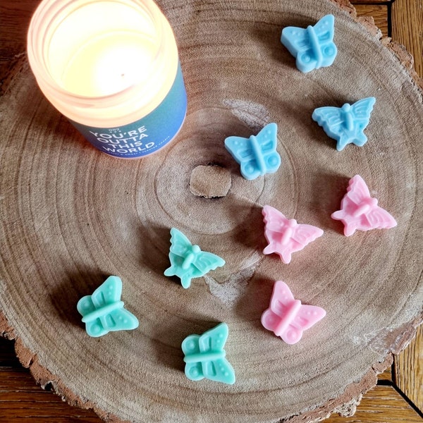 Beautiful Butterfly wax melts, Highly scented, Handmade, Vegan friendly.