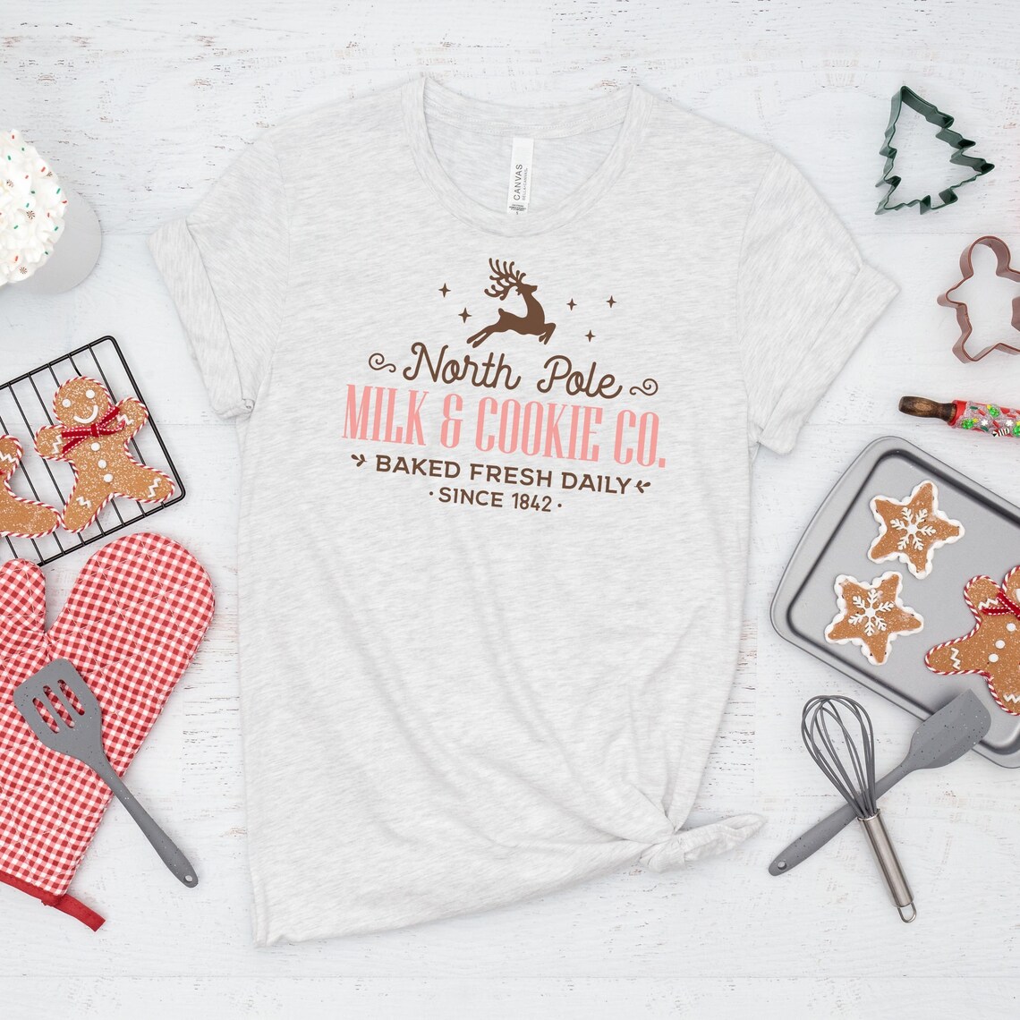 Vintage Christmas Tshirt for Women North Pole Tee Shirt Etsy