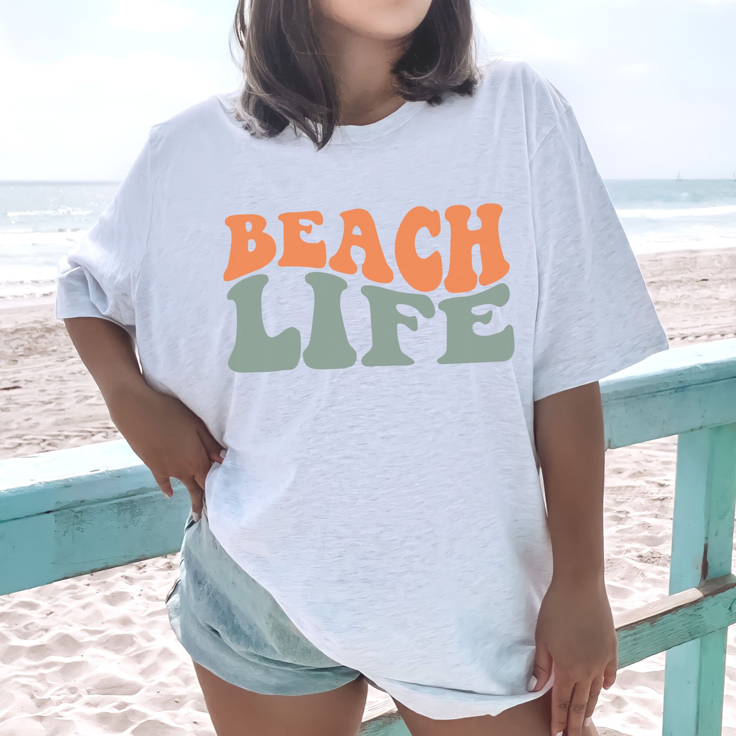 Retro Beach Life Vacay T-shirt for Women Summer Vacation Tee - Etsy