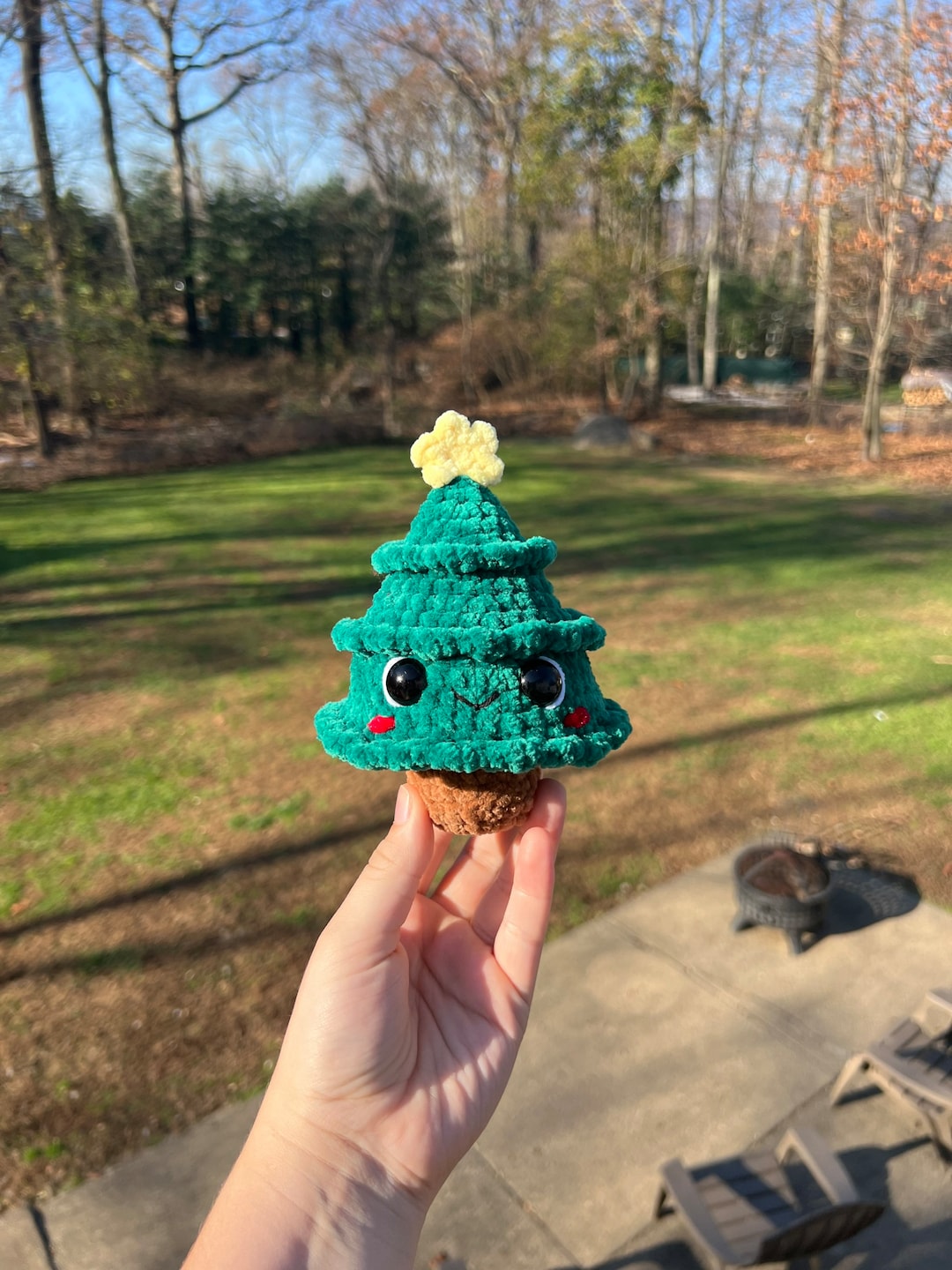 Crochet Christmas Tree Stuffed Animal Amigurumi Etsy