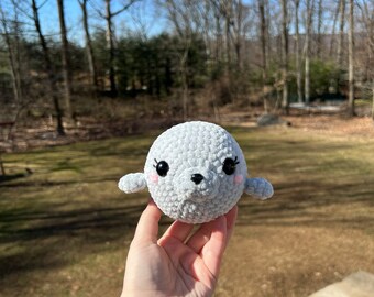 Crochet Seal Stuffed Animal Amigurumi