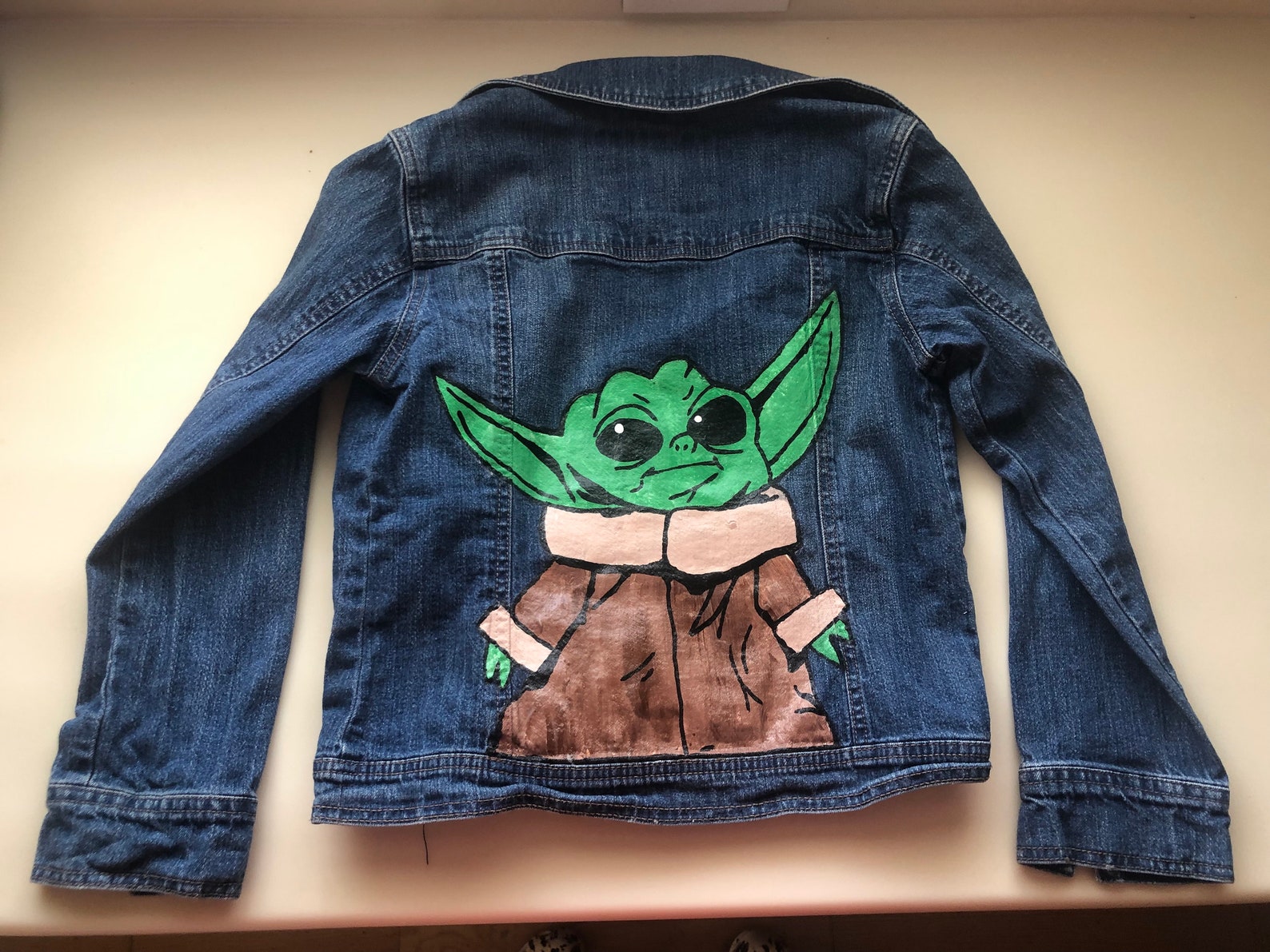 Mandalorian Baby Yoda Denim Jacket Etsy