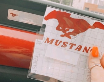 Mustang Vinyl Decal | decal for car, mirror, etc.