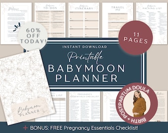 Babymoon Planner, How to Plan a Babymoon, Babymoon Itinerary, Babymoon Vacation Planner for First Time Mom, Babymoon Vacation Packing List