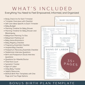 Pregnancy Checklist Bundle, Printable Pregnancy Planner To Do Lists Templates, First Time Mom and Baby Checklists, Expecting Mom Gift image 3