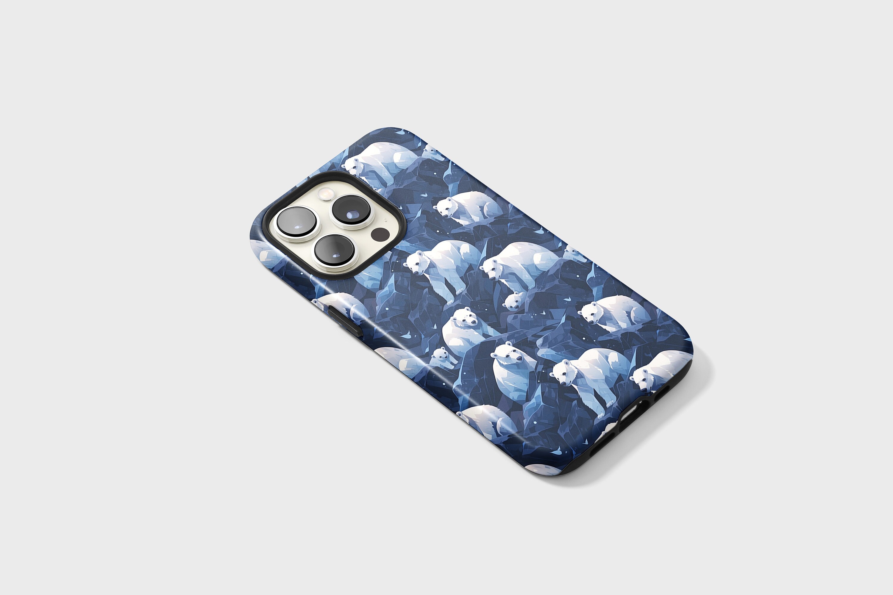 Polar Bear Tough Phone Cases for iPhone 14, Pro, Plus, Pro Max
