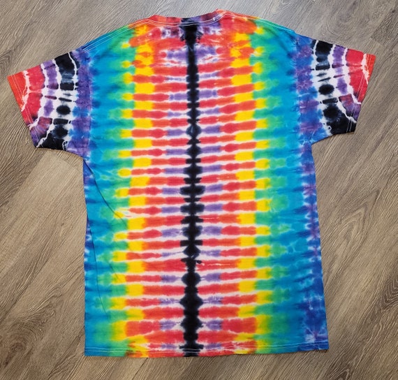 Tie Dye T-shirt Vertical Stipes