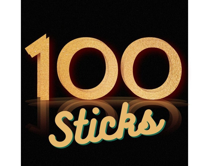100 incense sticks, handmade, double dipped incense stick 11-inch sticks