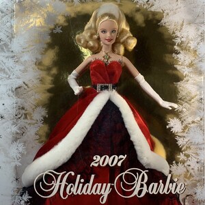 Barbie 2007 holiday collector doll sale