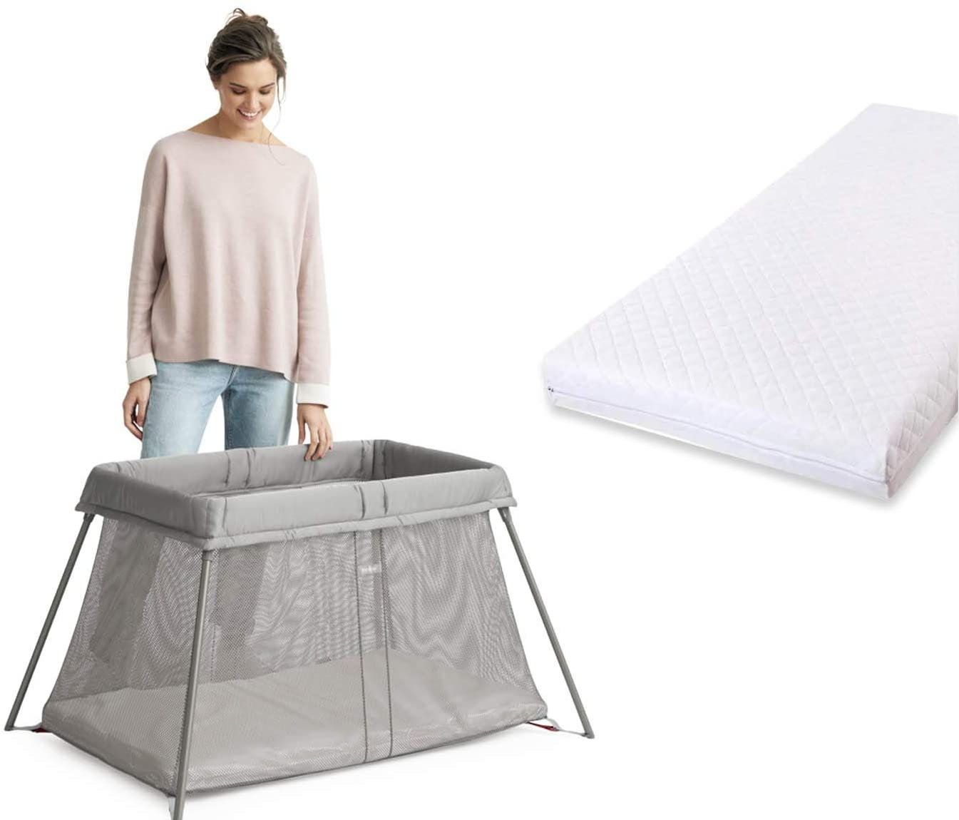 Premium Quality Travel Cot Mattress with Zip Cover & Etsy