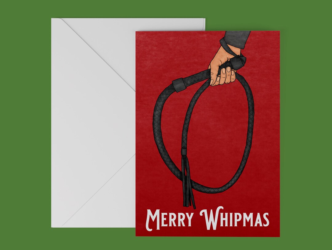 Kinky BDSM Funny Christmas Card Merry Whipmas Sexy Naughty Christmas ...
