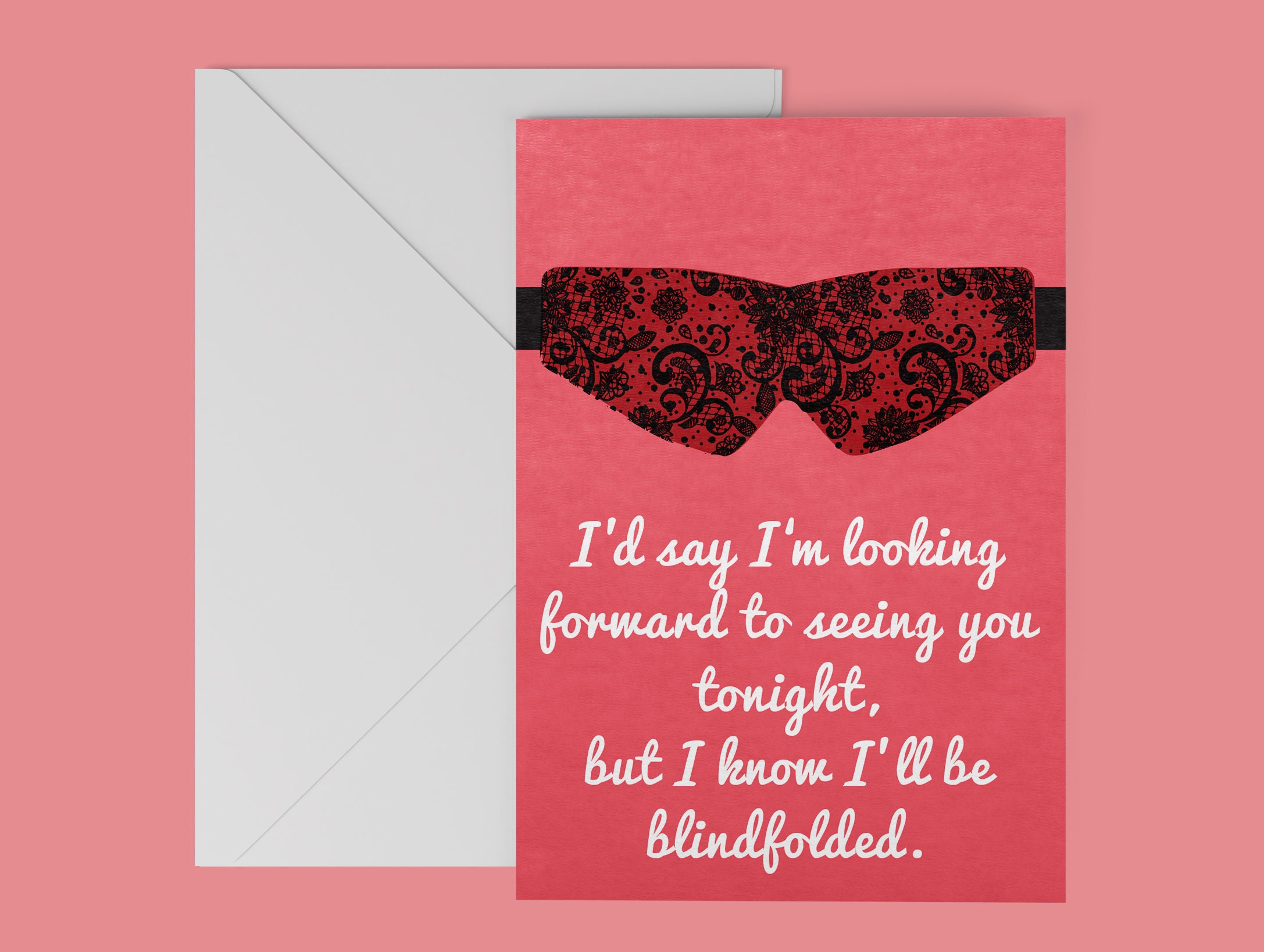 Kinky BDSM funny Card Blindfold for girlfriend boyfriend | Etsy