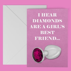 anal plug caption Funny Kinky Card - Rude Diamond Butt Plug Card for Girlfriend Flirty Anal  Sex Birthday Card for Her Anal Plug Anniversary Card Sex Toy Bdsm