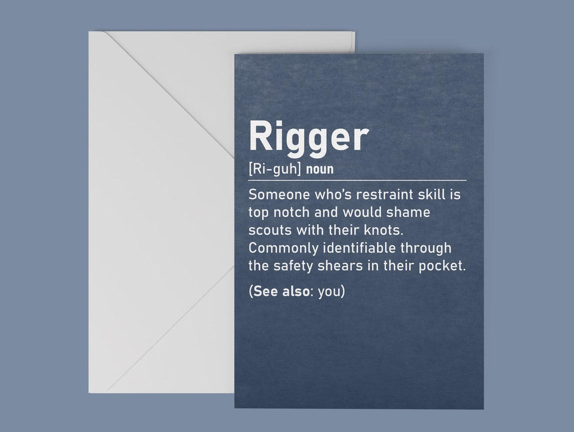 Kinky BDSM Funny Card Definition Kink Cards Fetish Cards Etsy UK