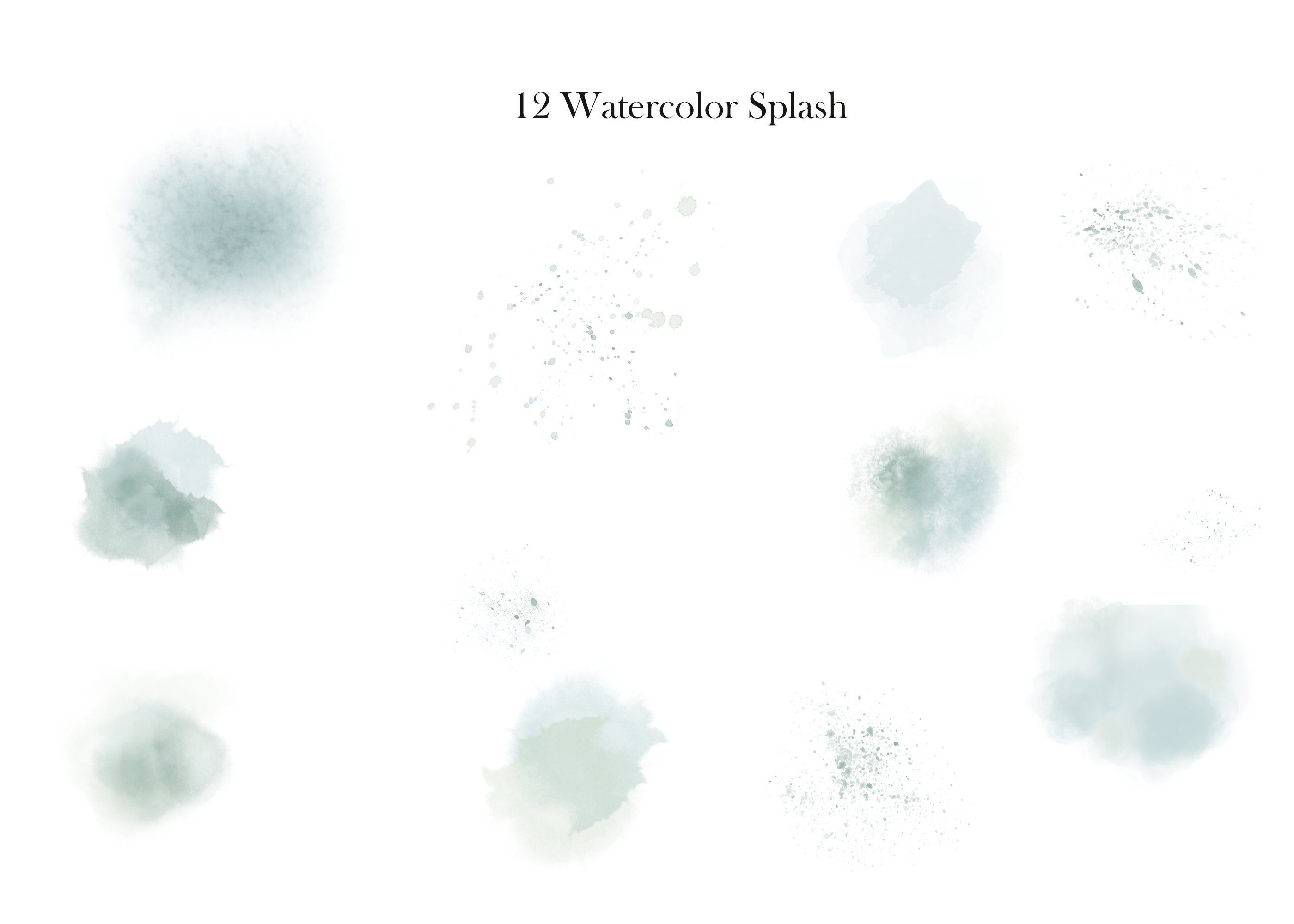 Watercolor Eucalyptus Clipart Baby Blue Eucalyptus Greenery Clipart ...