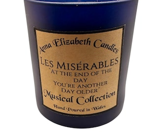 Les Miserables Candle, Musical Theatre Candle, Theatre Inspired Gift, Broadway Candle, Unique Gift for Theatre Lover
