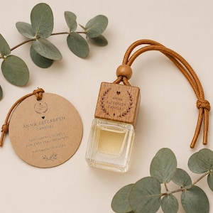 Car Air Freshener, Refillable Hanging Car Diffuser, Long Lasting Fragrance, Eco Friendly, Reusable