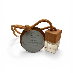 Car Air Freshener, Refillable Hanging Car Diffuser, Long Lasting Fragrance, Eco Friendly, Reusable