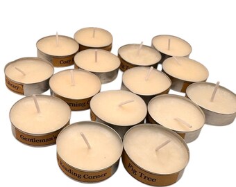 Wax Melt Tealight Selection Box, Choose Quantity and Scents, Olive Wax Tealights, Home Fragrance Gift, Pick & Mix