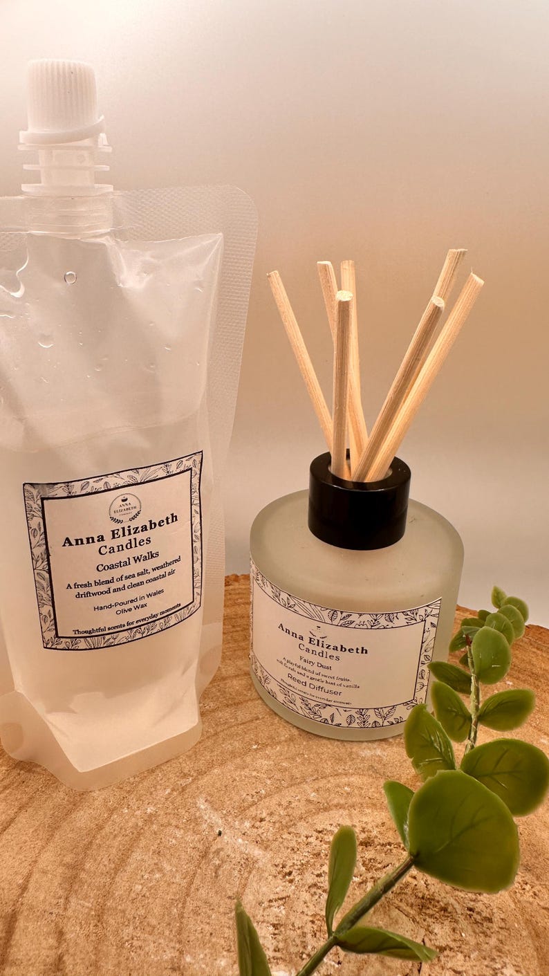 Reed Diffuser Refill Pouch, Diffuser Refill Oil, Home Fragrance Refill, Long Lasting Room Scent, Eco Friendly Refill image 8