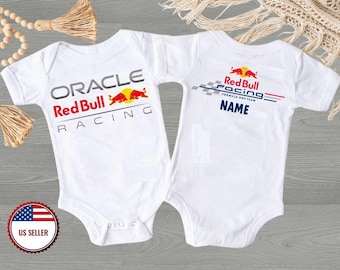 F1レッドブルベビーボディスーツ、F1レッドブルファン、彼へのプレゼント、ベビーシャワーギフト、彼女へのプレゼント、誕生日プレゼント、クリスマスプレゼントをカスタマイズ
