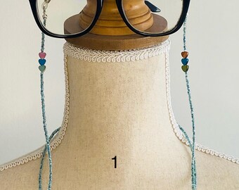 Chaîne de lunettes en perles de rocailles